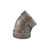 Midland Industries 68191 - 45° Elbow, 4" Female Threaded x 4" Female Threaded, Iron, Galvanized, XH Schedule