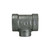 Midland Industries 68303 - Reducing Tee, 1-1/4" FPT x 1-1/4" FPT x 3/4" FPT, Iron, Galvanized, XH Schedule, 300 lb