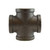 Midland Industries 65398 - Cross, 2" FPT x 2" FPT x 2" FPT x 2" FPT, Iron, Black
