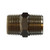 Midland Industries 28833 - Hex Nipple, 3/4" Male BSP x 3/4" Male BSP, Brass, Nickel-Plated