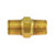 Midland Industries 28839 - Pipe Nipple, 1" Male BSPT x 1" NPT(M), Brass, Nickel-Plated