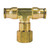 Midland Industries 770604SA - Swivel Branch Tee, 3/8" Push" Tube x 1/4" FPT x 3/8" Push" Tube, Brass
