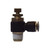 Midland Industries 20728C - Meter" 90° Flow Control Valve, 1/4 x 1/4" Nominal, Push-In x MIP Connection