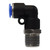 Midland Industries 269PPSC-4X1032 -Champion Brass 90° Swivel Elbow, 1/4" Push" Tube x #10-32 NPT(M),