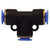 Midland Industries 20026R254 - Union Tee, 5/32" Push-In x 5/32" Push-In x 1/4"  Push-In, Composite
