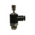 Midland Industries 958PPNI-6C -Champion Brass Meter Out Right Angle Flow Control Valve, 3/8 x 3/8" Nominal, Push" x NPT(M)