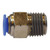 Midland Industries 20047C - Connector, 1/8" Push" Tube x #10-32 NPT(M), Plastic
