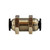Midland Industries 20127C - Bulkhead Union, 1/4" Push-In x 1/4"  Push-In, Composite