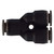 Midland Industries 20550C - Union Wye Connector, 1/8" Push-In x 1/8"  Push-In, Plastic