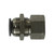 Midland Industries 20176C - Bulkhead Connector, 1/2" Push" x 3/8" FIP, Composite