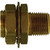 Midland Industries 129A-55646 -Champion Brass Bulkhead Fitting, 3/8" FPT x 1/2" MPT, 1-29/32" Brass