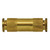 Midland Industries 20019A - Union Straight Connector, 1/4" Push" Tube x 1/4" Push" Tube, Brass