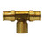 Midland Industries 20132A - Branch Tee, 3/8" Push" Tube x 1/4" FPT x 3/8" Push" Tube, Brass