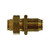 Midland Industries 20129 - Bulkhead Union, 1/2" Push-In x 1/2"  Push-In, Brass