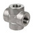 Midland Industries 103391 - Cross, 1/4" Threaded x 1/4" Threaded x 1/4" Threaded x 1/4" Threaded,