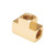 Midland Industries 23700X2X1 - Reducing Union Tee, 1/8" NPTF x 1/8" NPTF x 1/16" NPTF, Brass