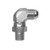 Midland Industries 2501S44 - Swivel Elbow, 7/16" MPT x 1/4" MPT, Steel