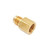 Midland Industries 246X6X2 - Adapter, 3/8" SAE 45° Male Flared x 1/8" NPT(F)F, Brass