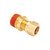 Midland Industries NT68-106VS - Adapter w/ RTS, 5/8" Tube OD x 3/8" Male NPTF, Brass