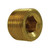 Midland Industries 28098LF - Countersunk Hex Plug, 1" MIP, Brass
