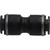 Midland Industries 620300C - Straight Union, 3/16" Push" Tube x 3/16" Push" Tube, Composite