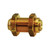 Midland Industries 820800 - Bulkhead Union, 1/2" Push-In x 1/2"  Push-In, Brass