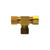 Midland Industries 18101B - Barstock Tee, 1/8" Compression x 1/8" Compression x 1/8" Compression, Brass