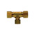 Midland Industries 18114 - Reducing Tee, 1/4" Compression x 1/4" Compression x 1/8" Compression, Brass