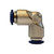 Midland Industries 20152N - 90° Union Elbow, 1/4" Push-In x 1/4"  Push-In, Brass, Nickel-Plated