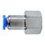 Midland Industries 20634FC - Adapter, 8mm Push" Tube x 1/4" FPT, Plastic