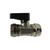 Midland Industries 46652 - Straight Mini Ball Valve, 3/8" Nominal, FIP x FIP, 250 psi Pressure, Brass Body