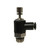 Midland Industries 20795C64 - Meter Out Right Angle Flow Control Valve, 6mm x 1/4" Nominal, Push" x NPT(M)
