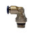 Midland Industries 20848N - 90° Swivel Elbow, 5/32" Tube OD x 1/4" MPT, Brass, Nickel-Plated
