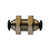 Midland Industries 20734N - Bulkhead Straight Union, 6mm Push-In x 6mm  Push-In, Brass, Nickel-Plated