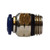 Midland Industries 20046N - Straight Connector, 5/32" Tube OD x 1/4" MIP, Brass, Nickel-Plated