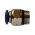 Midland Industries 20056NA - Male Adapter, 1/4" Push" x 3/8" NPT(M) Global, Brass, Nickel-Plated