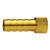 Midland Industries 32064 - Rigid Female Adapter, 1/2" Hose Barb x 1/4" Female NPTF, Brass