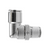 Midland Industries 20092NIC - 90° Swivel Elbow w/ Nickel Collet, 1/2" Push to Connect x 1/2" MPT,