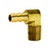 Midland Industries HE1L-5B - 90° Elbow, 5/16" Hose Barbed x 1/4" MPT, Brass