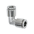 Midland Industries 20661NIC - 90° Union Elbow w/ Nickel Collet, 8mm Push to Connect x 8mm Push to