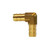 Midland Industries 32434 - 90-deg Elbow, 5/8" x 5/8" Hose Barb, Brass