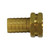Midland Industries 30033 - Straight Hex Swivel Adapter, 5/8" Garden Hose Barbed x 3/4" FGH, Brass