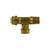 Midland Industries 20312 -Poly-Flo Run Tee, 5/16" Tube OD x 1/8" NPT(M)F x 5/16" Tube OD, Brass
