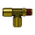 Midland Industries 710604SA - Swivel Run Tee, 3/8" Push-In x 1/4" Push-In x 3/8" MPT, Brass