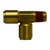 Midland Industries 710404A - Run Tee, 1/4" Push" Tube x 1/4" NPT(M)F x 1/4" Push" Tube, Brass
