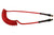 Coilhose Pneumatics PUE38-504B-TR Flexeel Coil, 3/8" x 50', 1/4" NPT Swivel Strain Relief Fittings, Transparent Red