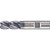 PFERD 23003058 .09" Radiused End Mill, 4-flutes, 5/8" Dia,  1-1/4" APMX, 3-1/2" OAL, Weldon shank