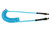 Coilhose Pneumatics PUE38-504B-T Flexeel Coil, 3/8" x 50', 1/4" NPT Swivel Strain Relief Fittings, Transparent Blue