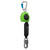 Safewaze 024-5422 - Latitude 11' Single Web SRL-P: Alu Carabiner, Snap Hook