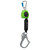 Safewaze 024-5424 - Latitude 11' Single Web SRL-P: Alu Carabiner, Rebar Hook